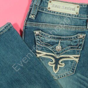 Rock Revival Mandy Jeans Womens 31 Bootcut Buckle Stretch